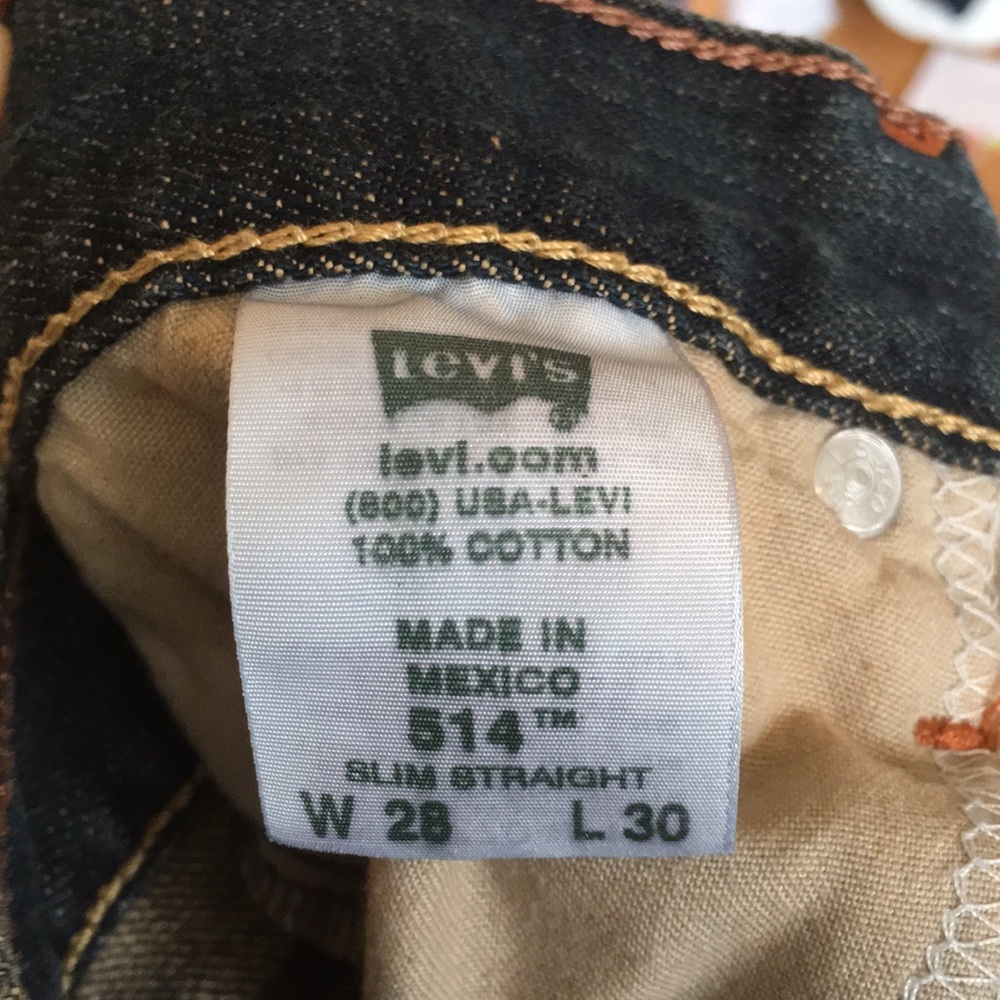 NWOT Mens Levi’s Slim Straight Jeans W28 L30 - Picture 3 of 7